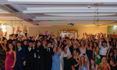 Year 11 students at their Prom